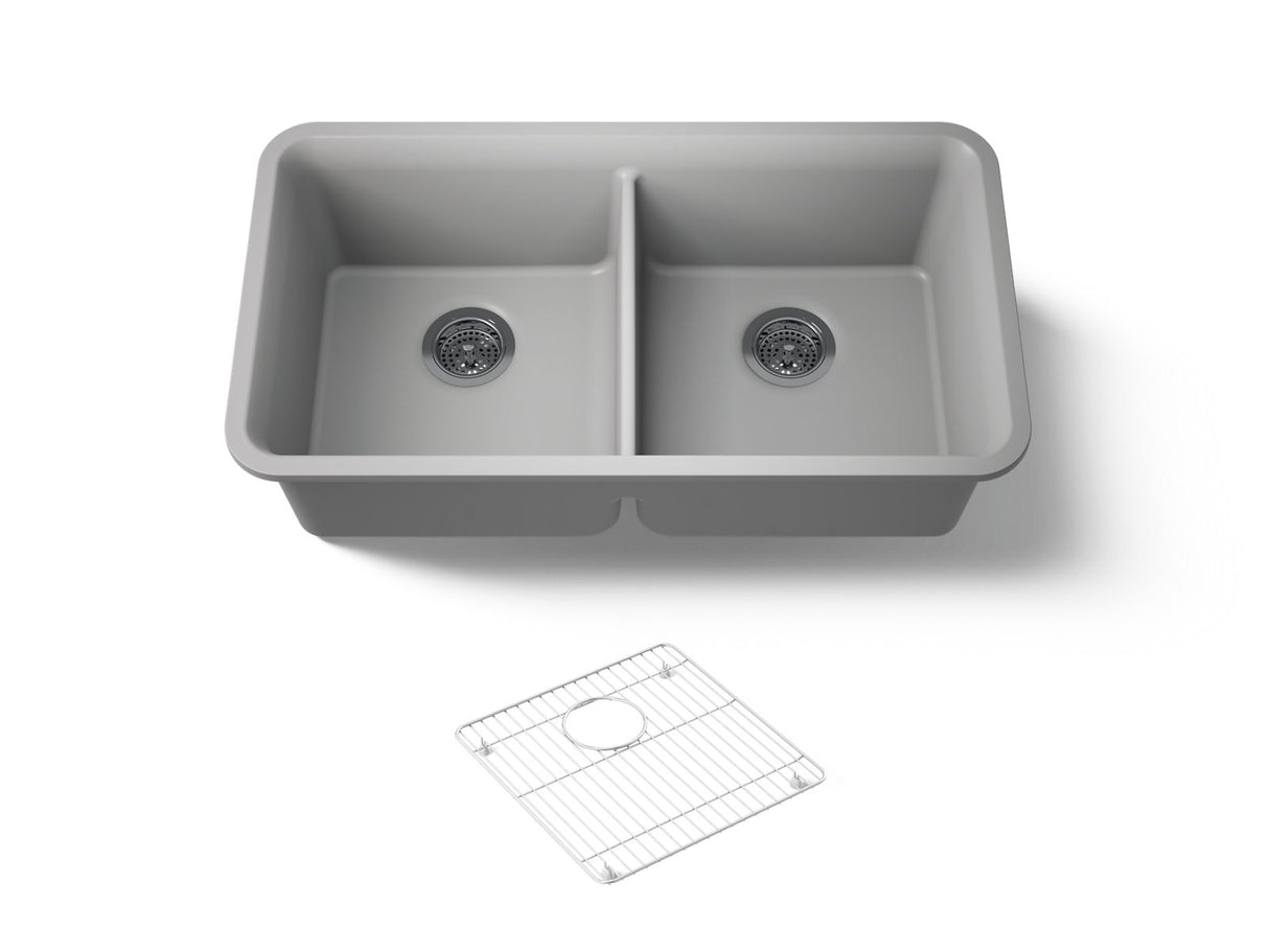 Cairn® 33-1/2" undermount double-bowl kitchen sink