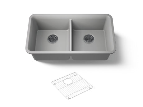 Cairn® 33-1/2" undermount double-bowl kitchen sink