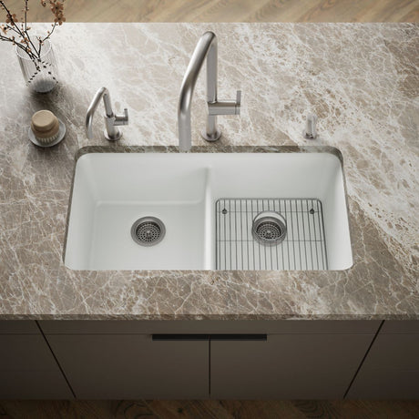 Cairn® 33-1/2" undermount double-bowl kitchen sink