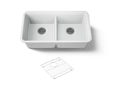 Cairn® 33-1/2" undermount double-bowl kitchen sink