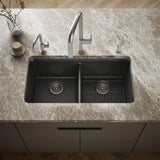 Cairn® 33-1/2" undermount double-bowl kitchen sink