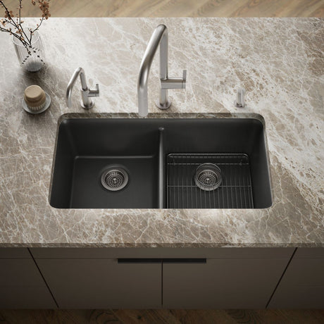 Cairn® 33-1/2" undermount double-bowl kitchen sink