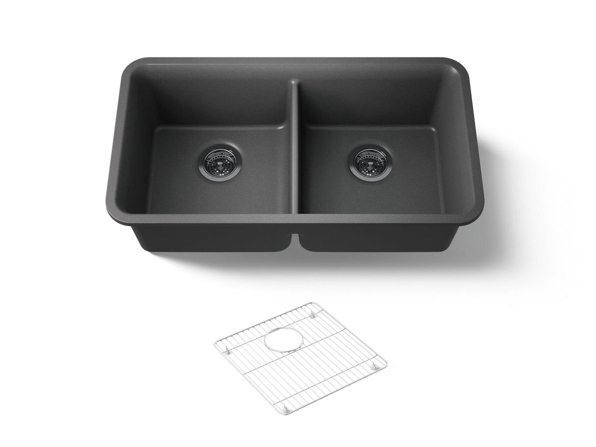 Cairn® 33-1/2" undermount double-bowl kitchen sink