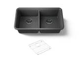 Cairn® 33-1/2" undermount double-bowl kitchen sink