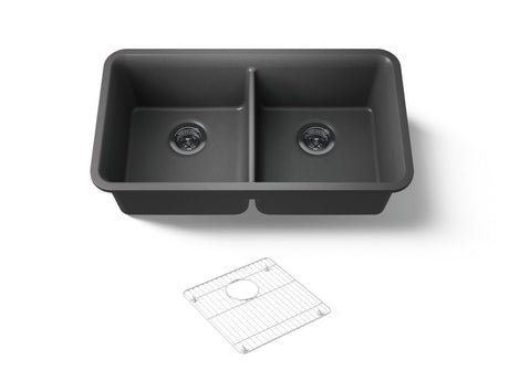 Cairn® 33-1/2" undermount double-bowl kitchen sink
