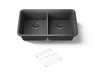 Cairn® 33-1/2" undermount double-bowl kitchen sink