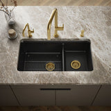 Cairn® 33-1/2" undermount double-bowl kitchen sink