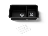 Cairn® 33-1/2" undermount double-bowl kitchen sink