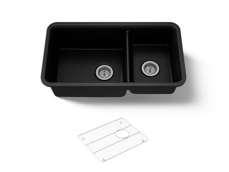 Cairn® 33-1/2" undermount double-bowl kitchen sink