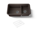 Cairn® 33-1/2" undermount double-bowl kitchen sink