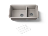 Cairn® 33-1/2" undermount double-bowl kitchen sink