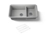 Cairn® 33-1/2" undermount double-bowl kitchen sink