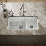 Cairn® 33-1/2" undermount double-bowl kitchen sink