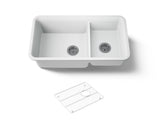 Cairn® 33-1/2" undermount double-bowl kitchen sink