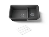 Cairn® 33-1/2" undermount double-bowl kitchen sink