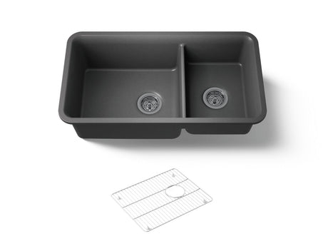 Cairn® 33-1/2" undermount double-bowl kitchen sink