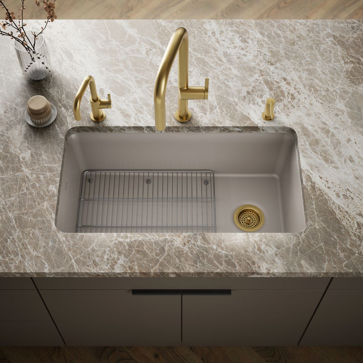Cairn® 33-1/2" undermount single-bowl kitchen sink