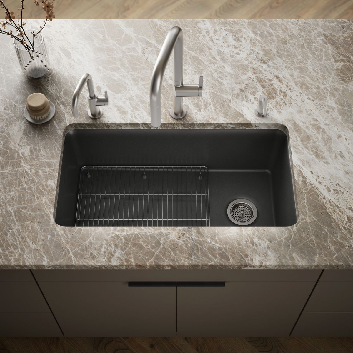 Cairn® 33-1/2" undermount single-bowl kitchen sink