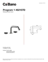 Widespread basin faucet
