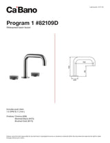 Widespread basin faucet