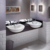 Mezzo Semi-Countertop Sink With 8-Inch Widespread