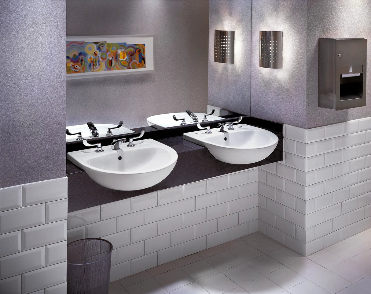 Mezzo Semi-Countertop Sink With 8-Inch Widespread
