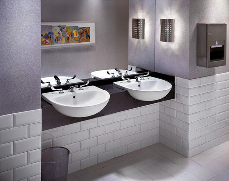 Mezzo Semi-Countertop Sink With 8-Inch Widespread