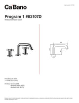 Widespread basin faucet