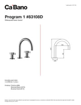 Widespread basin faucet