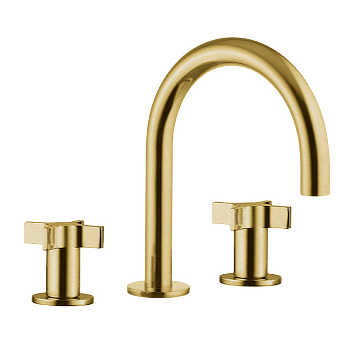 Widespread basin faucet