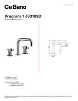 Widespread basin faucet