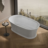 Memoirs® 66-1/4" x 36-1/2" freestanding bath