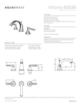 Widespread lavatory faucet