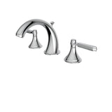 Widespread lavatory faucet