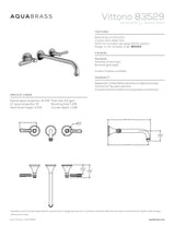 Wallmount 8" c.c. lavatory faucet