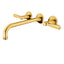 Aquabrass Wall Mount Bathroom Faucet 83529 Chrome/Gold - image 2