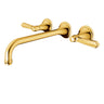 Aquabrass Wall Mount Bathroom Faucet 83529 Chrome/Gold - image 2