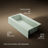 Bellwether® 60" x 30-1/4" alcove bath, right drain