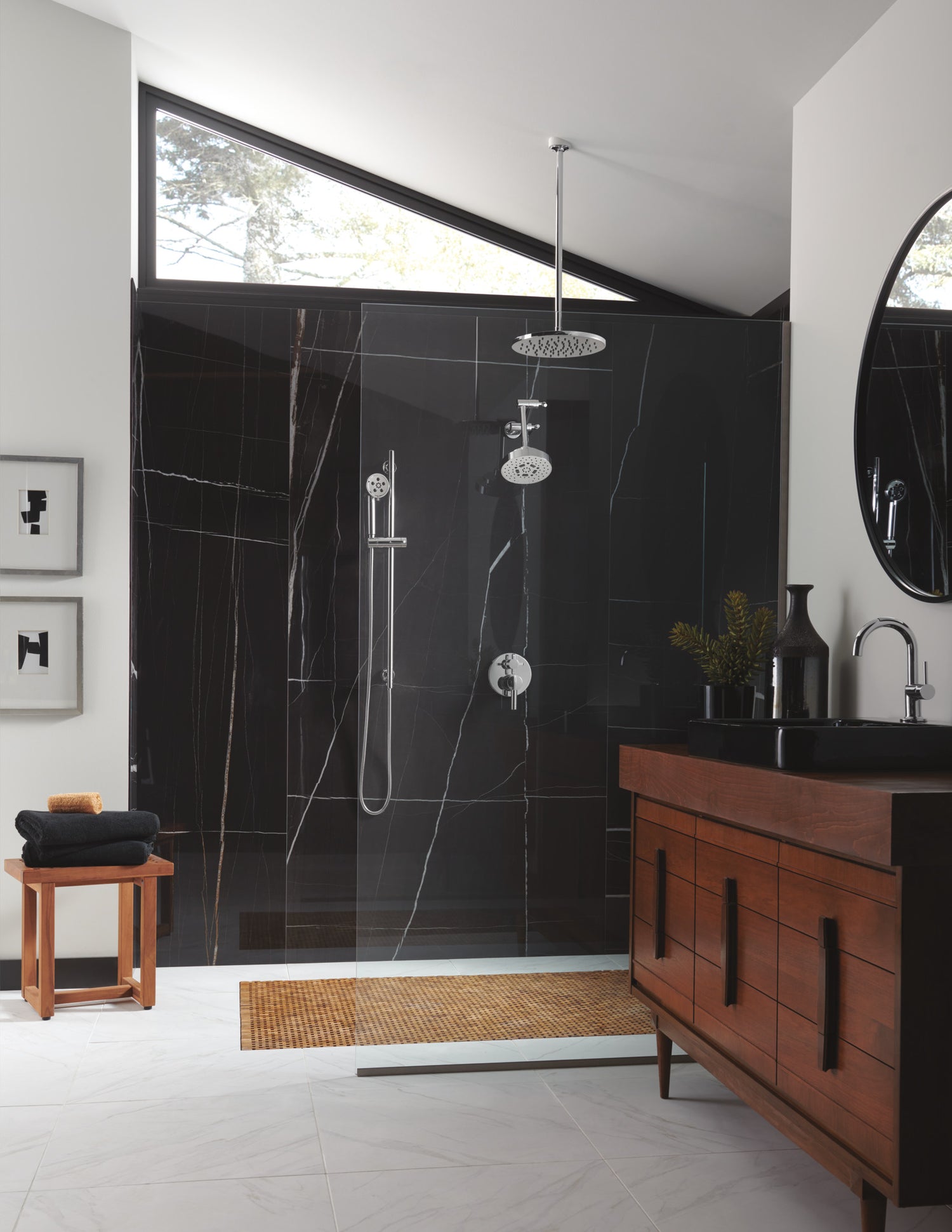 Essential Shower Series Linear Round H2Okinetic Multi-Function Handshower