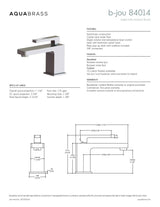 Single-hole lavatory faucet WITH CRYSTAL