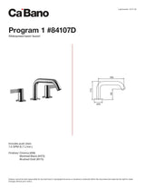 Widespread basin faucet
