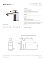 Single-hole lavatory faucet
