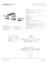 Widespread lavatory faucet