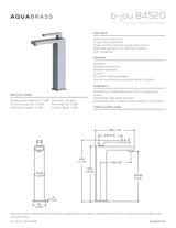 Tall single-hole lavatory faucet