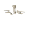 Aquabrass 4-Hole Bidet Faucet Set Brushed Nickel - image 2