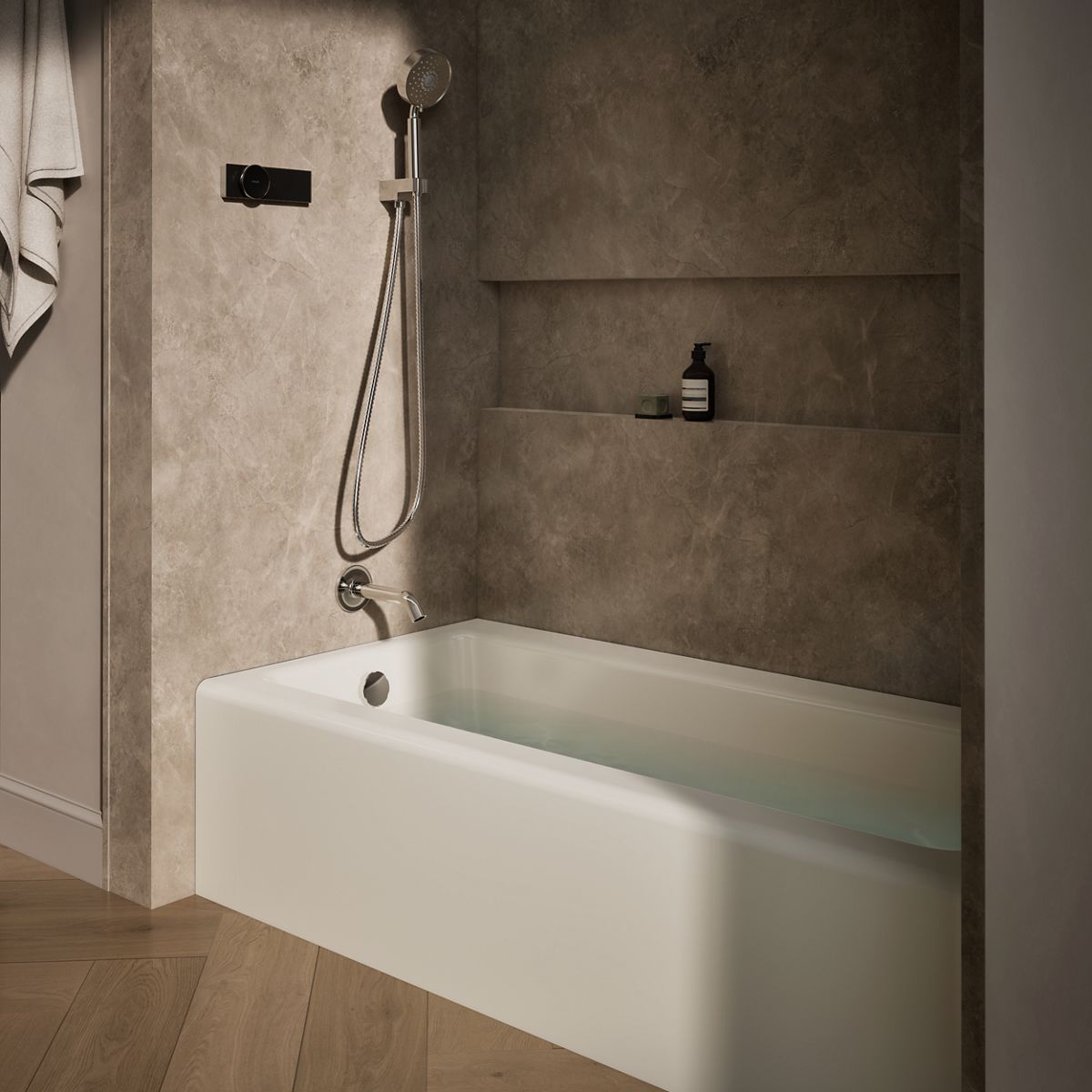 Bellwether® 66" x 32" alcove bath, left drain