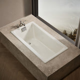 Tea-for-Two® 60" x 32" drop-in bath