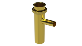 6" 1-1/2" Direct Connect Dishwasher Tailpiece for 1/2" Clamp - 22GA (850A-6)