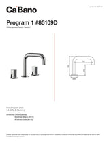 Widespread basin faucet