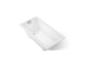 Tea-for-Two® 60" x 32" drop-in Heated BubbleMassage™ air bath